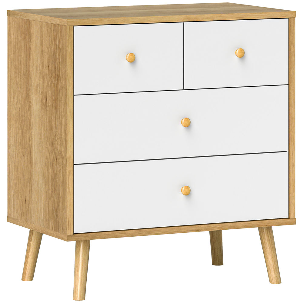 Cómoda para dormitorio 60x35x65 cm color marrón Homcom