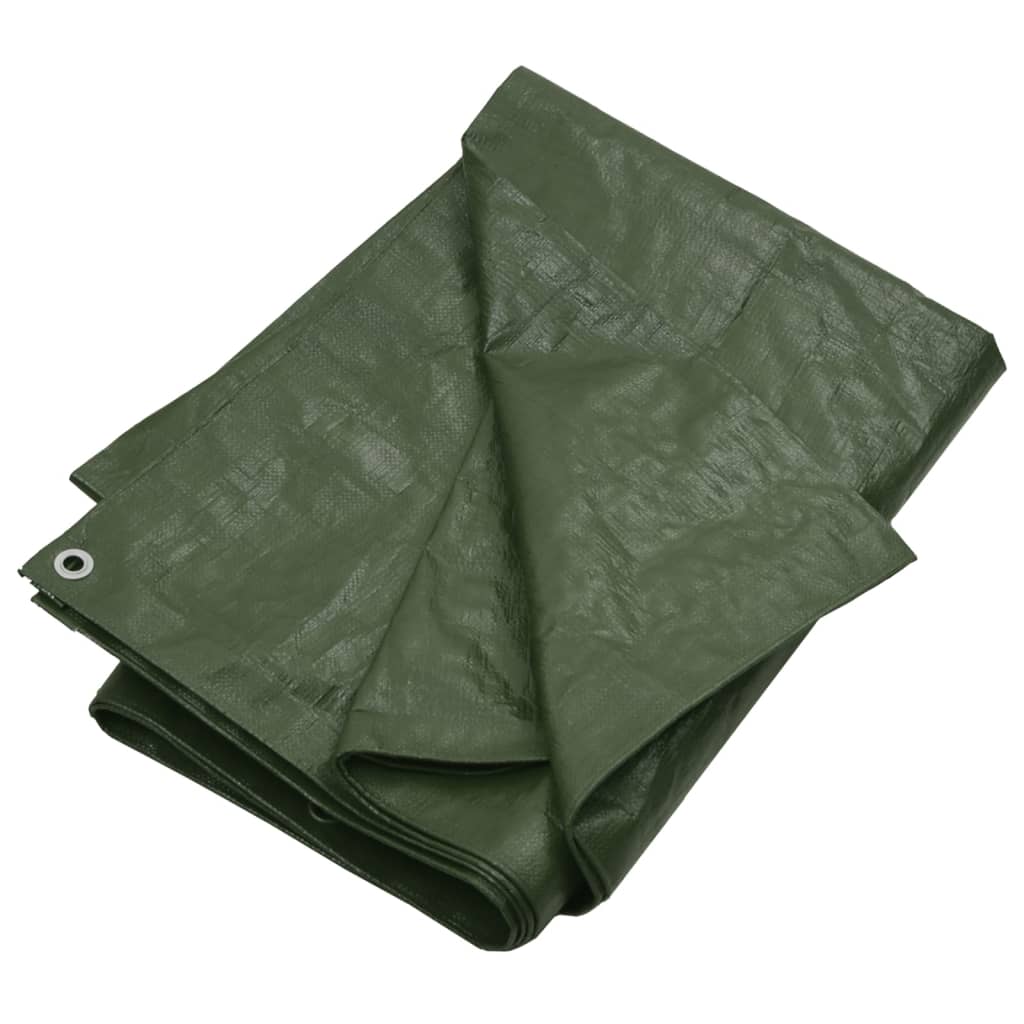 vidaXL lona hdpe verde 180 g/m² 6x8 m