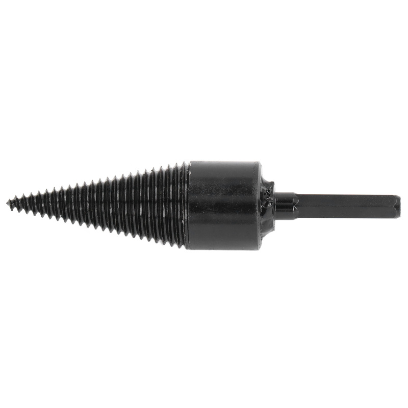 Broca leña 32mm carbono hexagonal negra partidor troncos