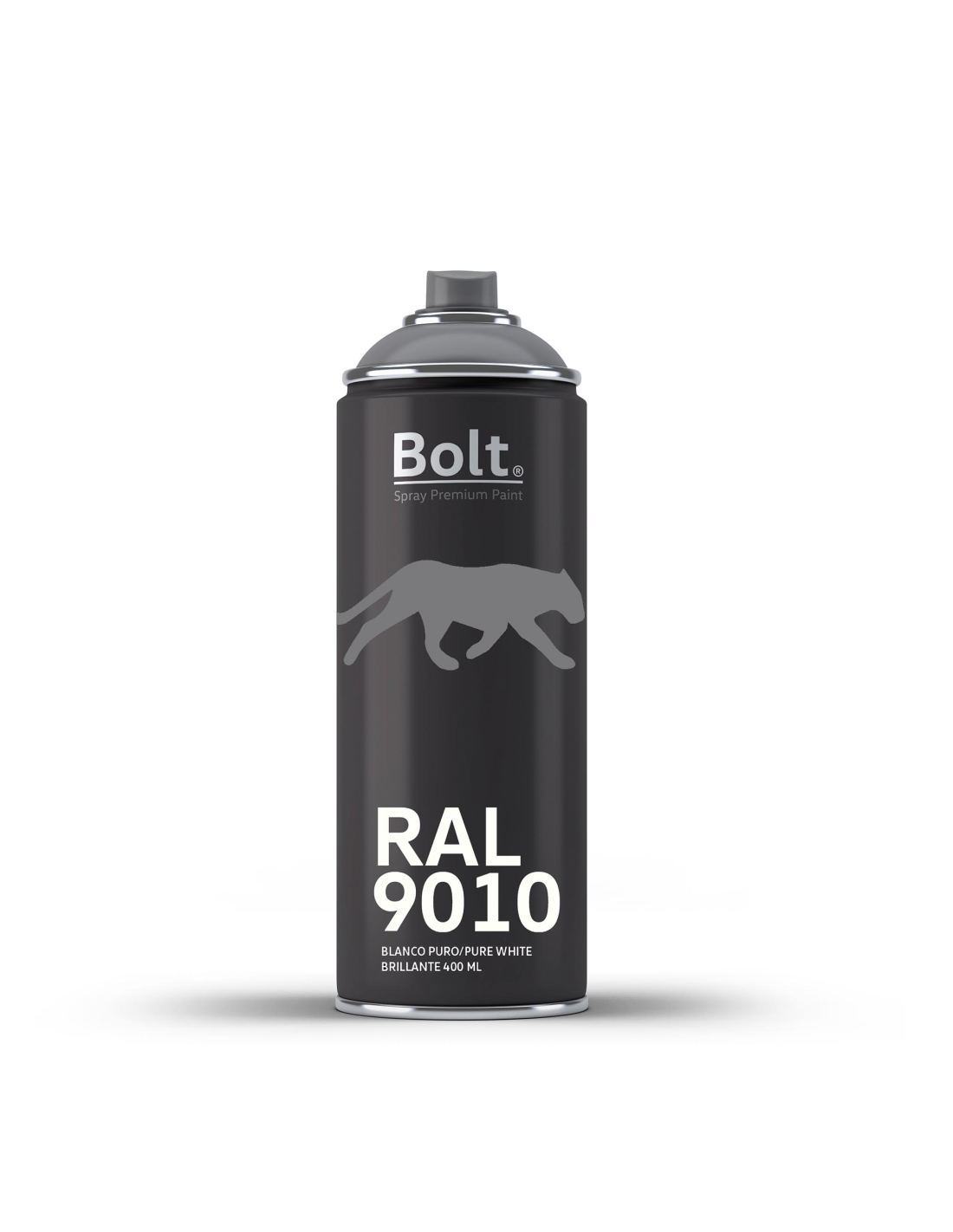 Spray bolt premium acrilico brillante ral 400 ml (ral 9010 blanco puro)