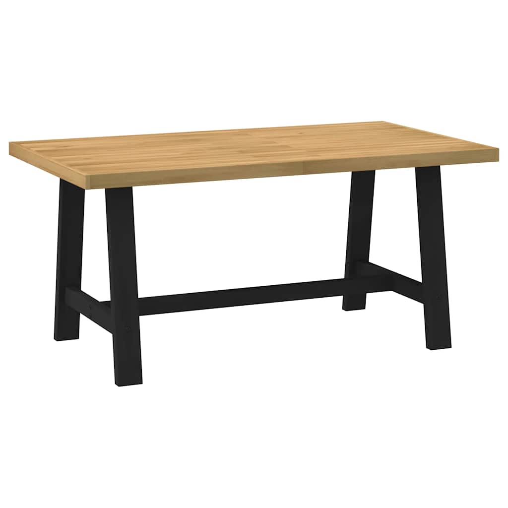 Mesa comedor noain patas forma a madera maciza pino 160x90x75cm oif970593
