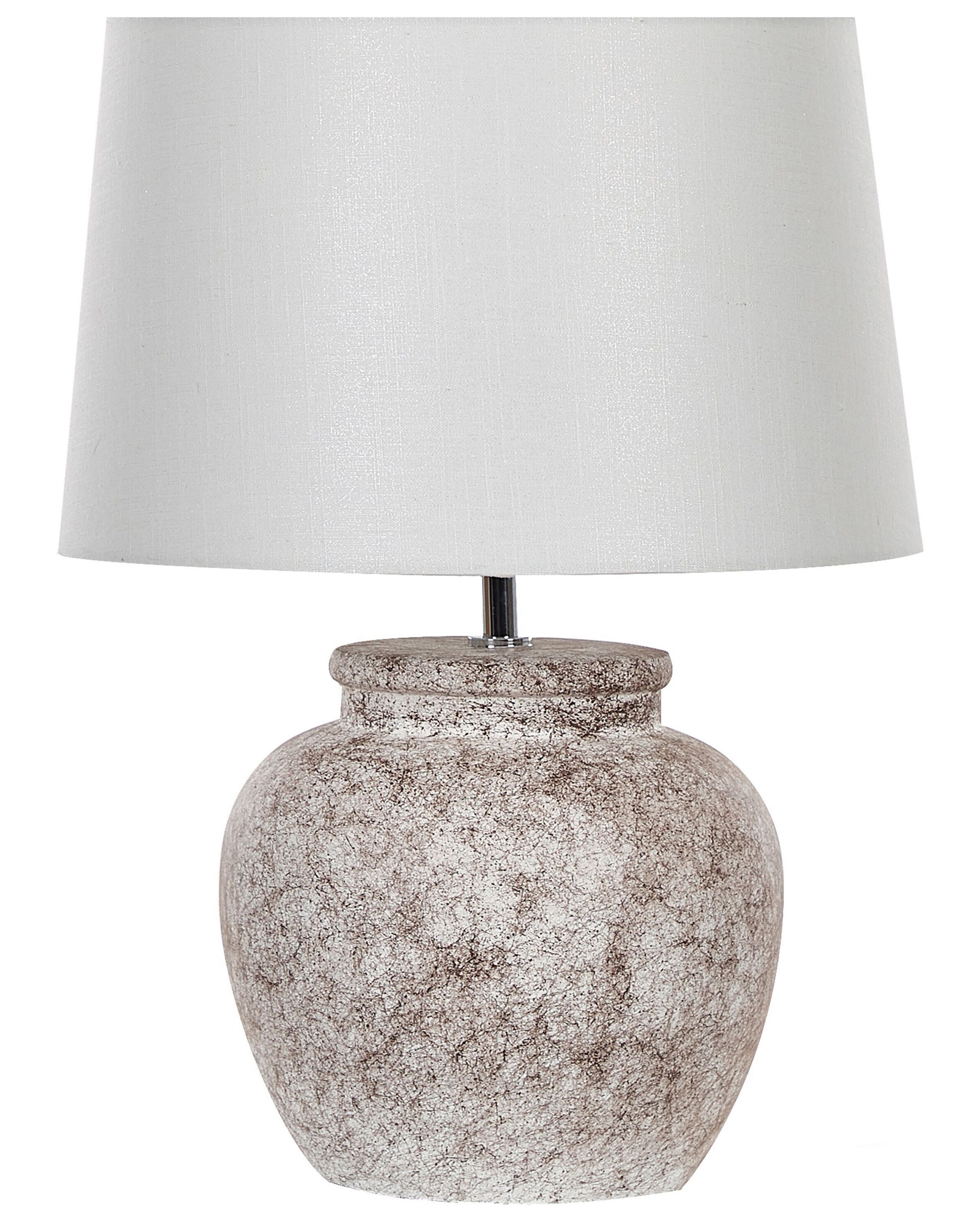 Lámpara de mesa mareb cerámica beige