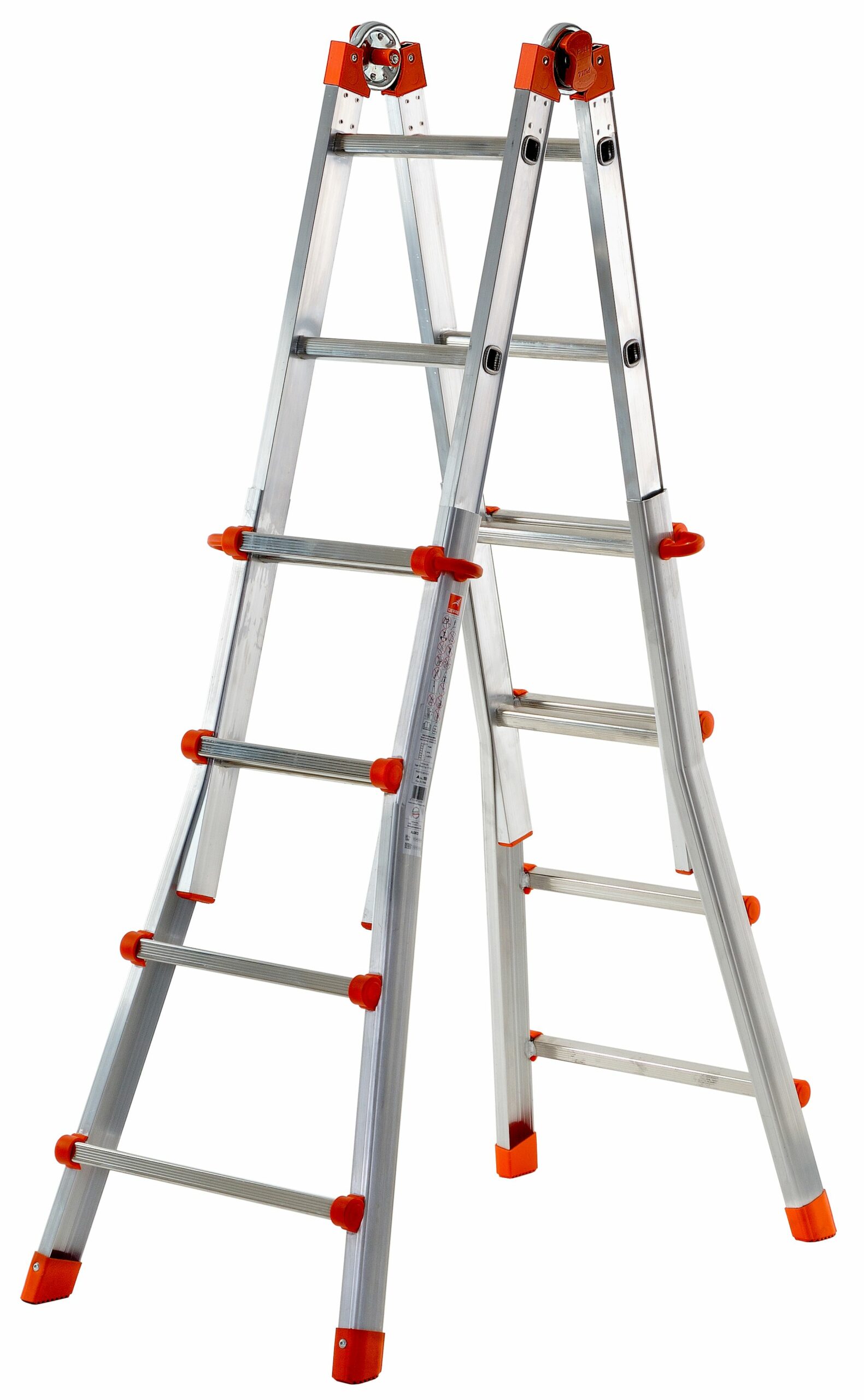 Gierre-al002-escalera telescópica multiposición de aluminio peppina de 100