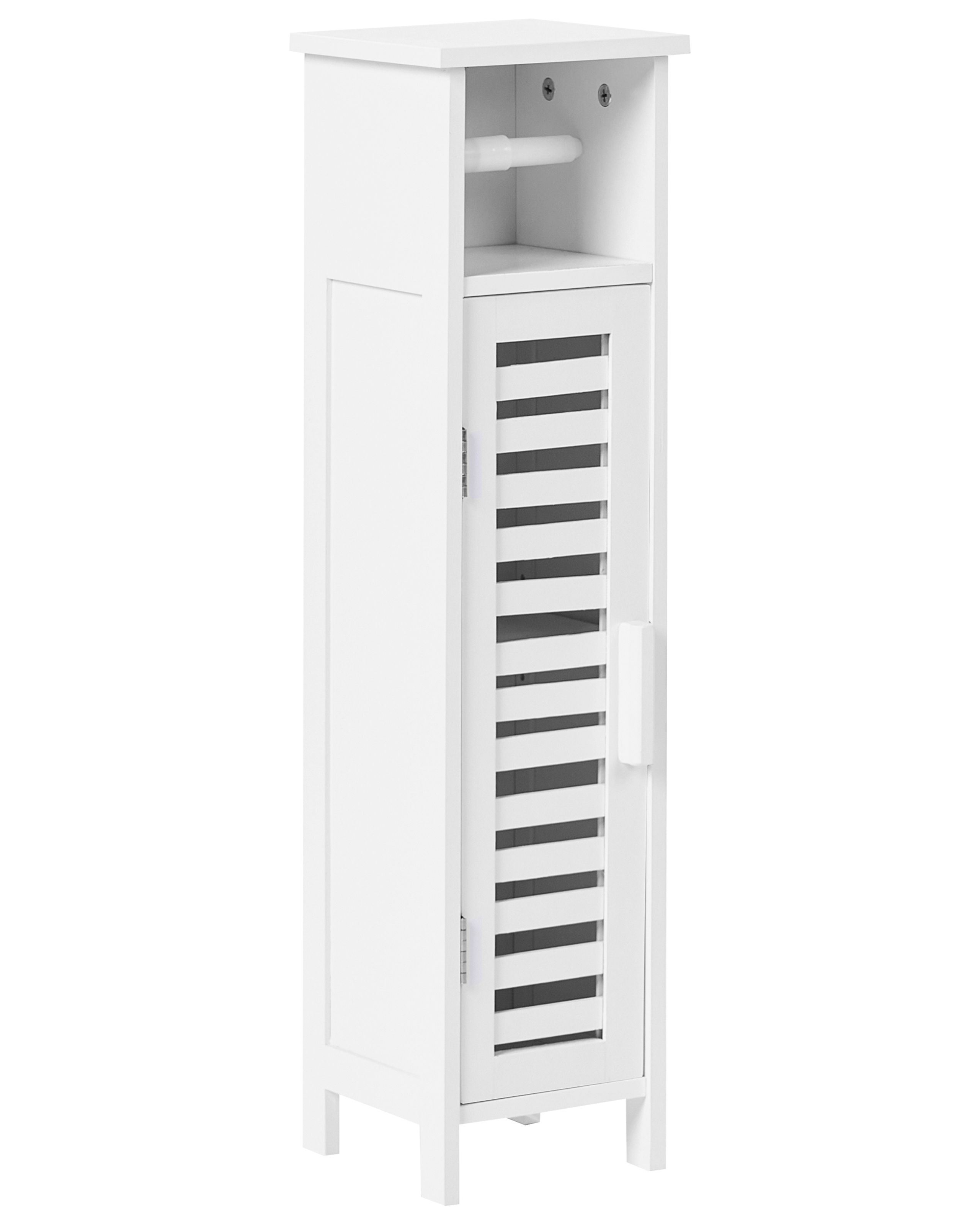 Mueble para papel higiénico olathe madera de bambú blanco