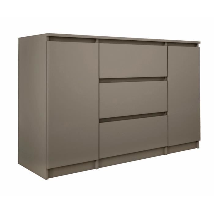 Cómoda - 2 puertas y 3 cajones - 120 x 78 x 40 cm