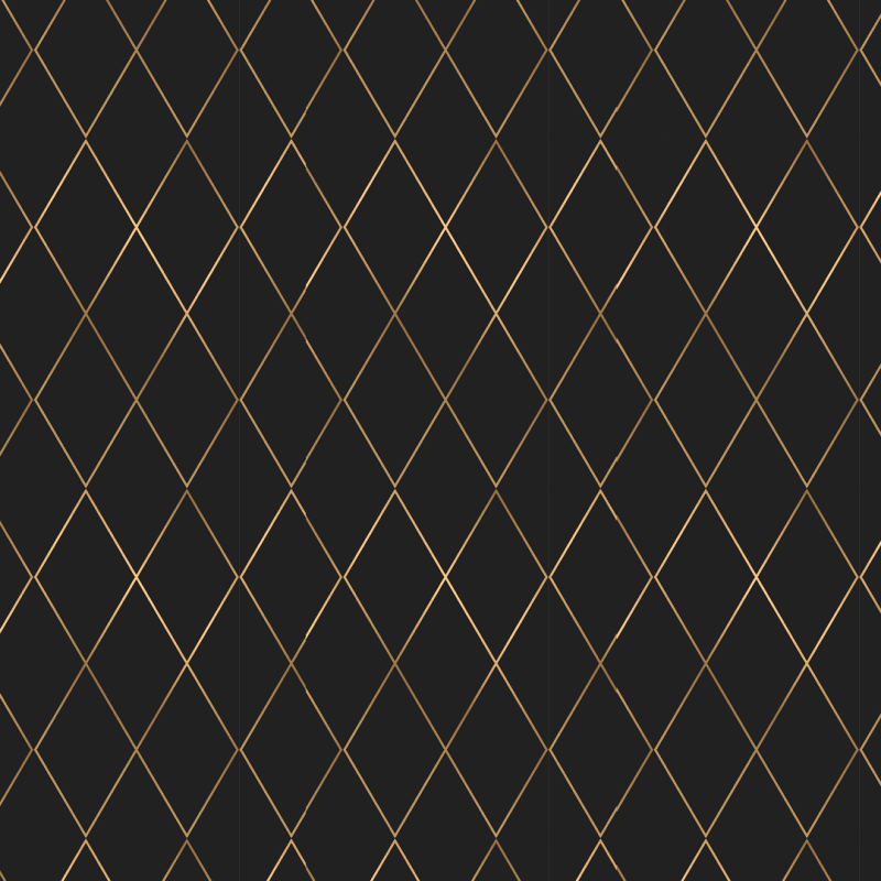 Papel pintado geométrico cuadros dorados 60cm por 250cm