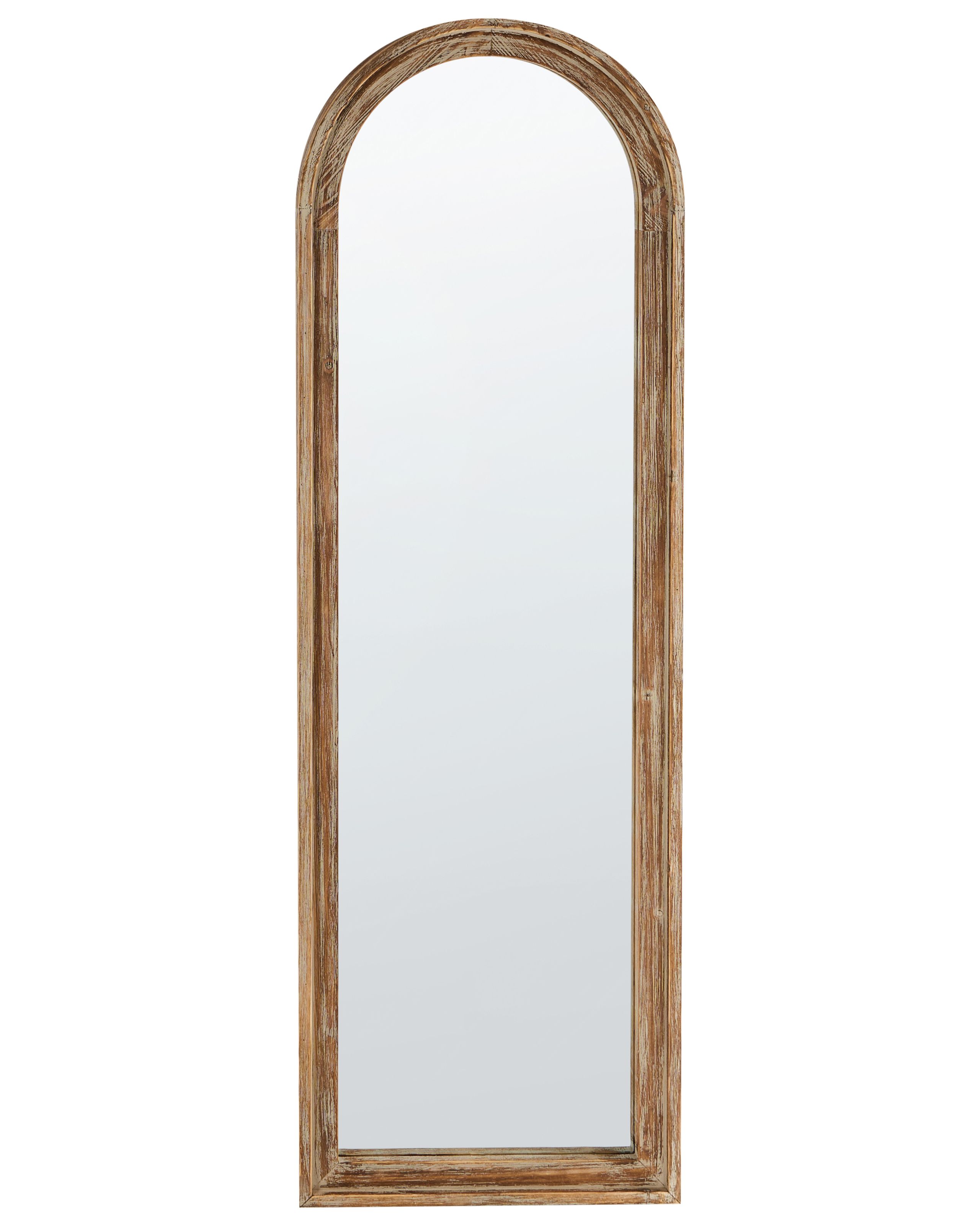Espejo de pared coigny 55 cm 170 cm madera de abeto marrón claro