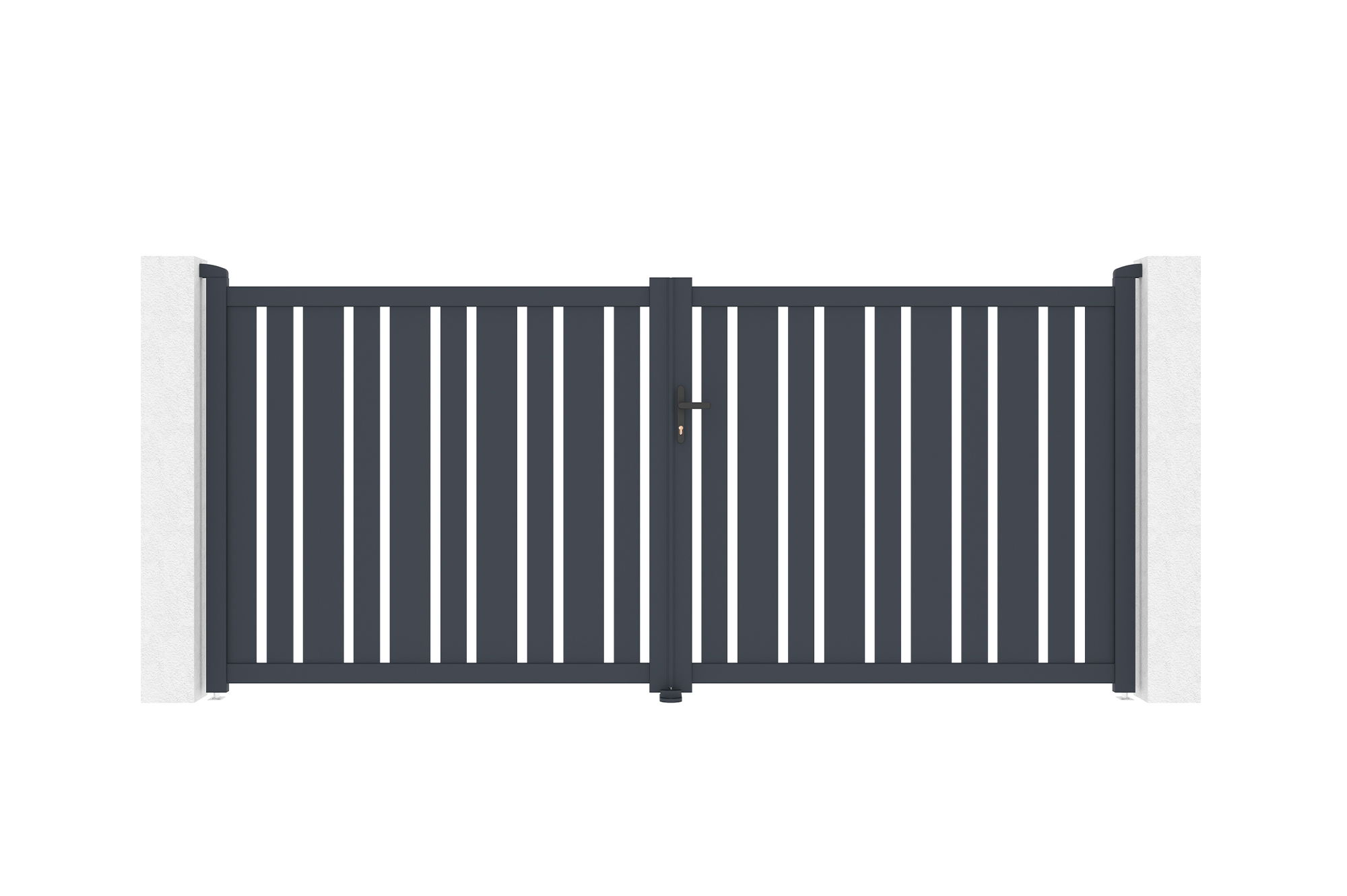 Puerta batiente de aluminio 3,5m veymont a.160cm