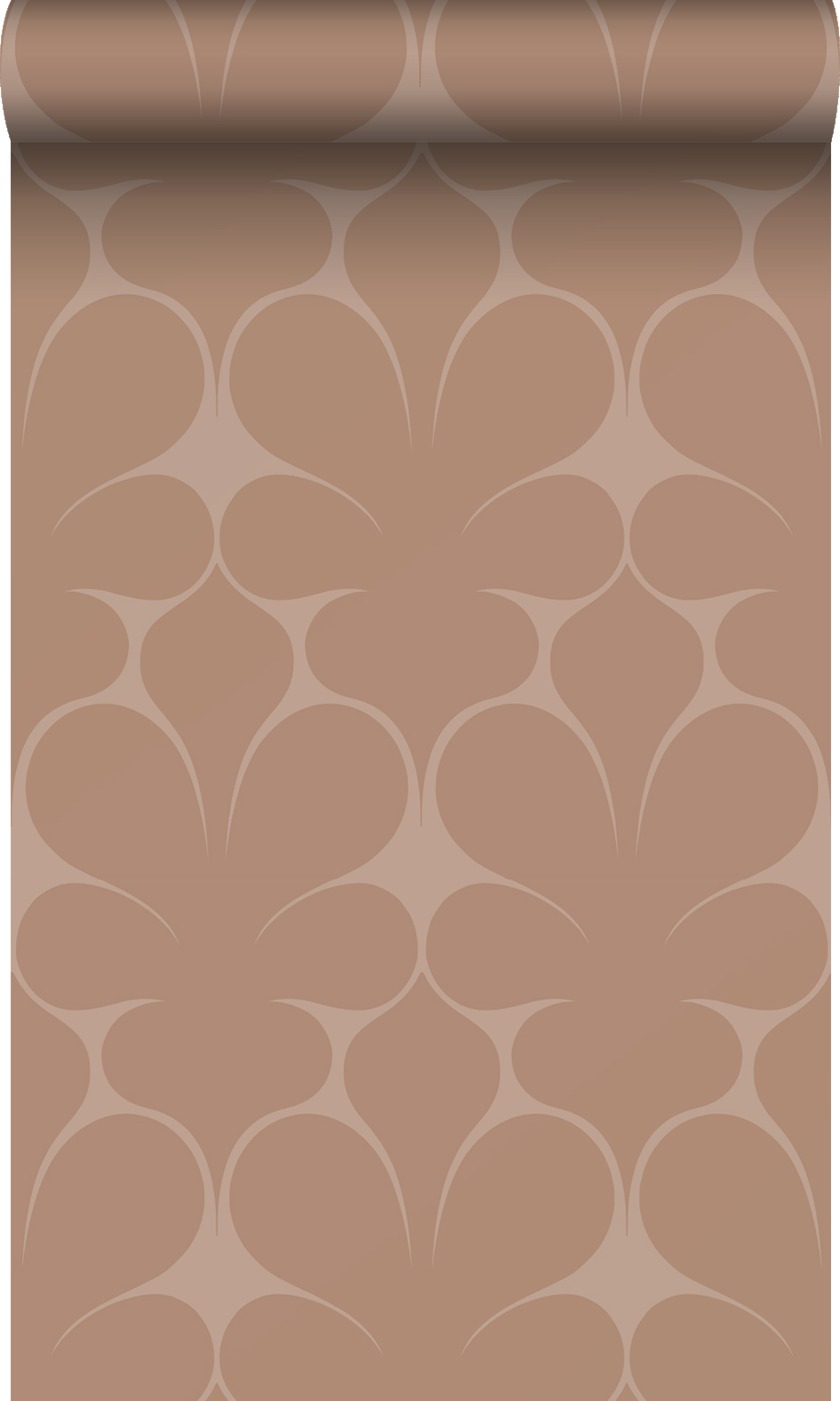 Origin papel pintado adorno rosa terracota 50 x 900 cm
