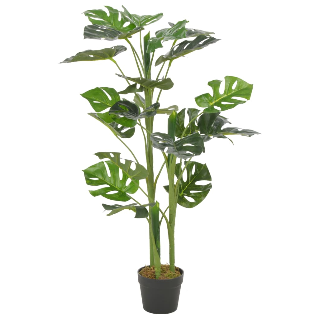 vidaXL planta artificial monstera con maceta 100 cm verde