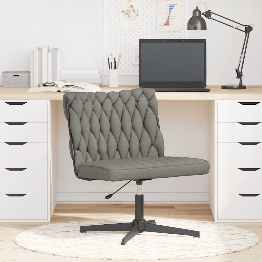 Silla de oficina giratoria de tela gris claro oif549641