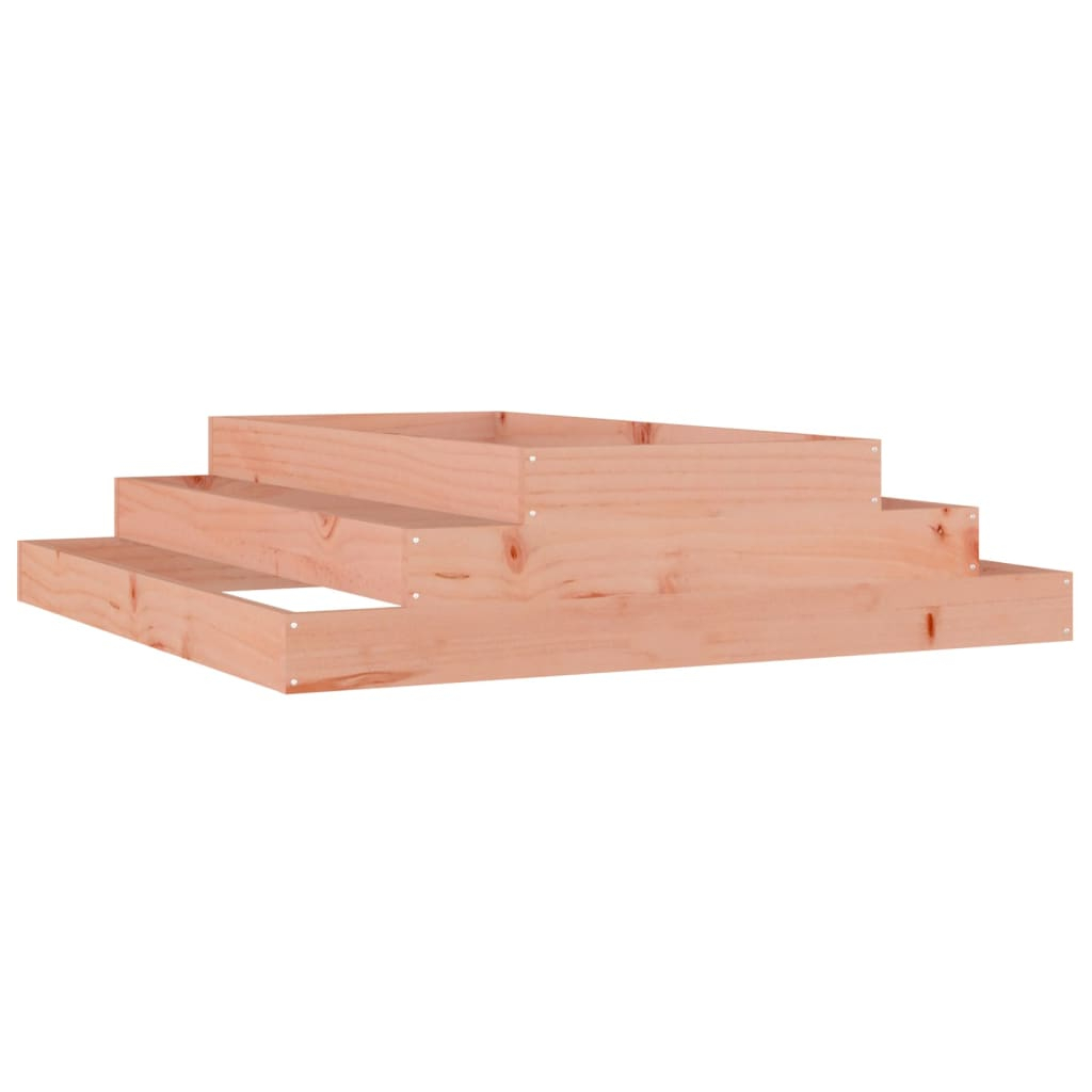 vidaXL jardinera de madera maciza de douglas 110x110x27 cm