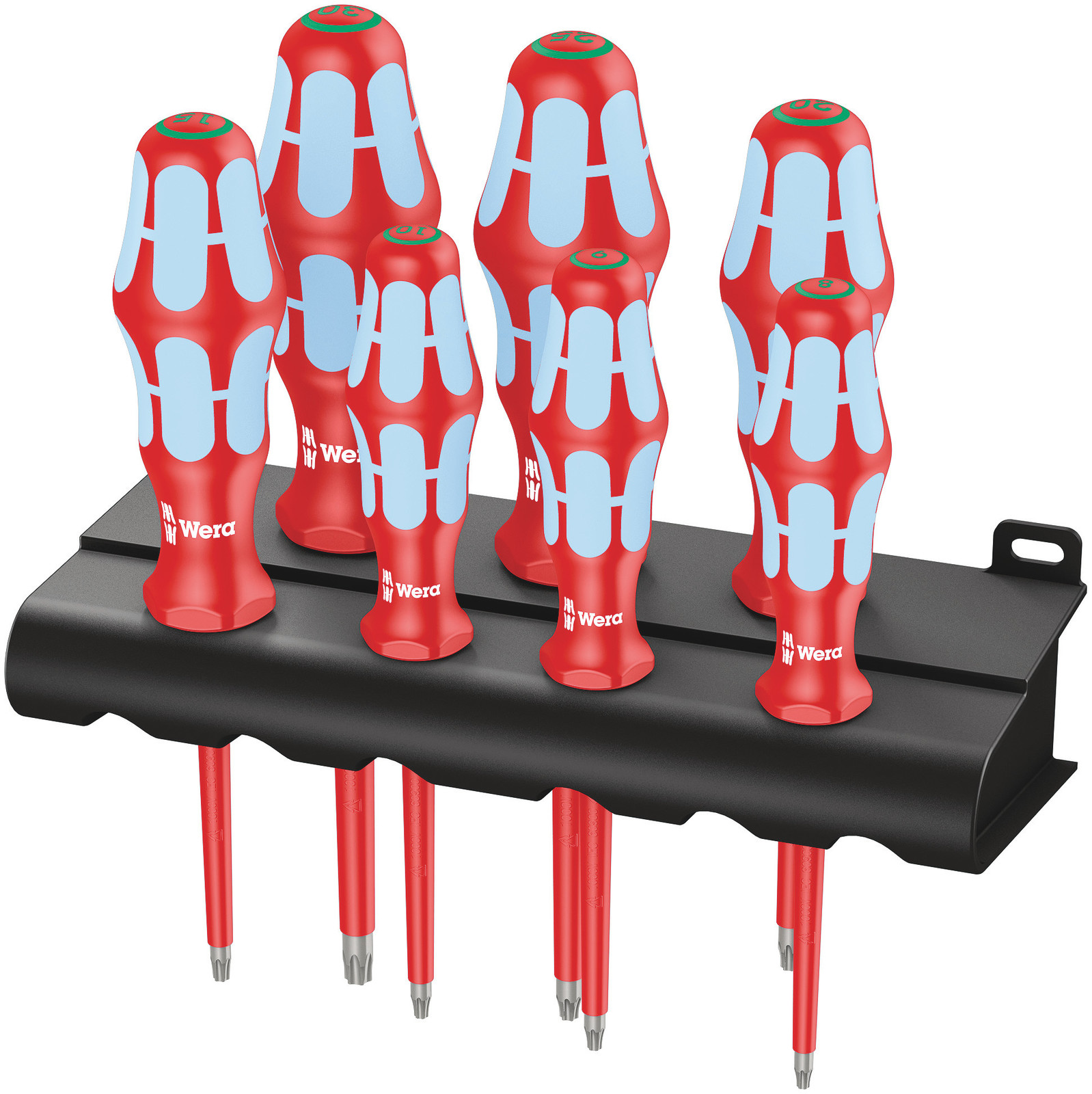 Juego de destornilladores torx, ac. Inox + bandeja 3167 i/7 rack wera