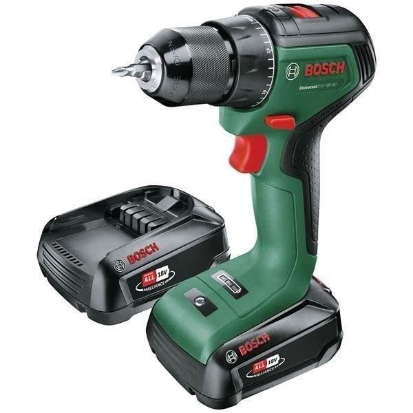 Taladro atornillador universaldrill 18v-60 (2x 2.0ah) + al 18v-20