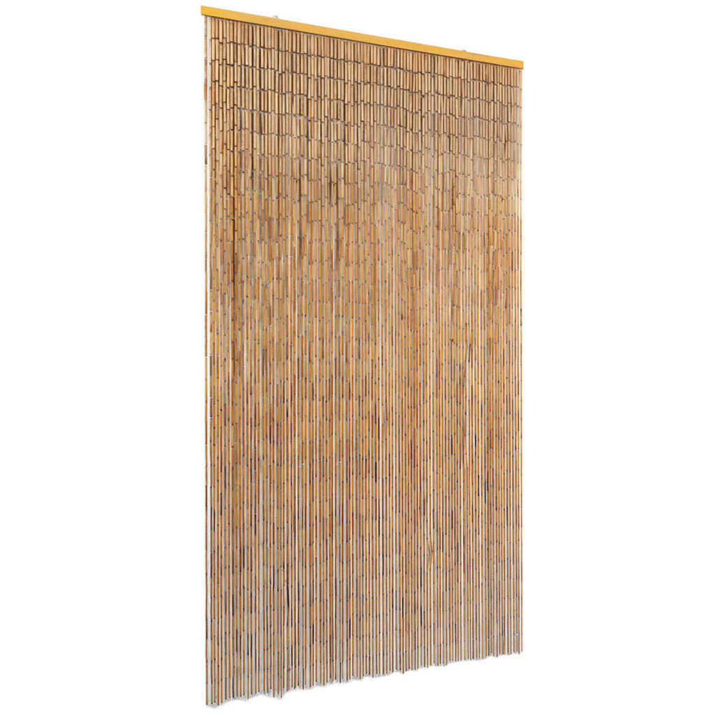 vidaXL cortina de bambú para puerta contra insectos 100x200 cm