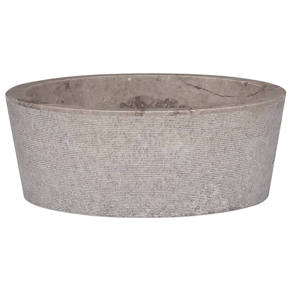 Lavabo gris mármol ø40x15 cm es4358