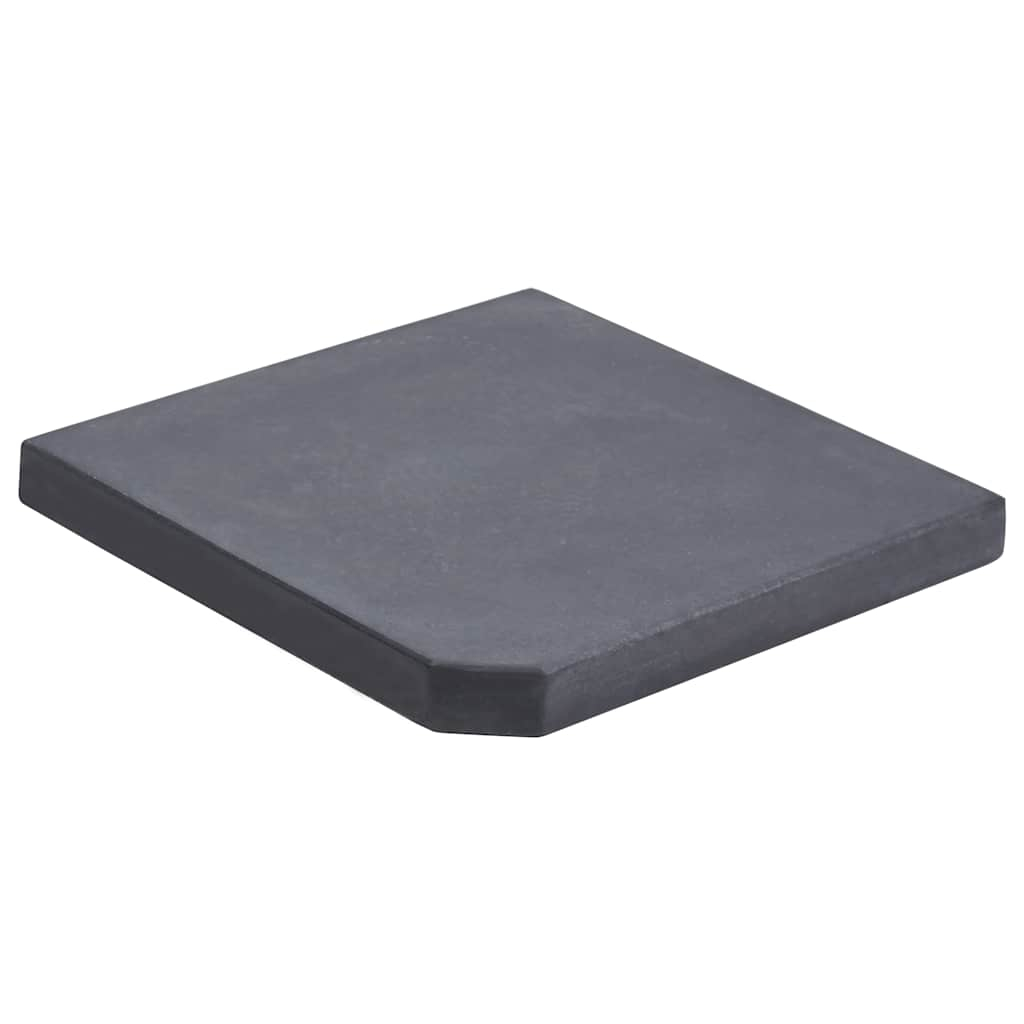 vidaXL base con peso para sombrilla de granito negro cuadrada 25 kg