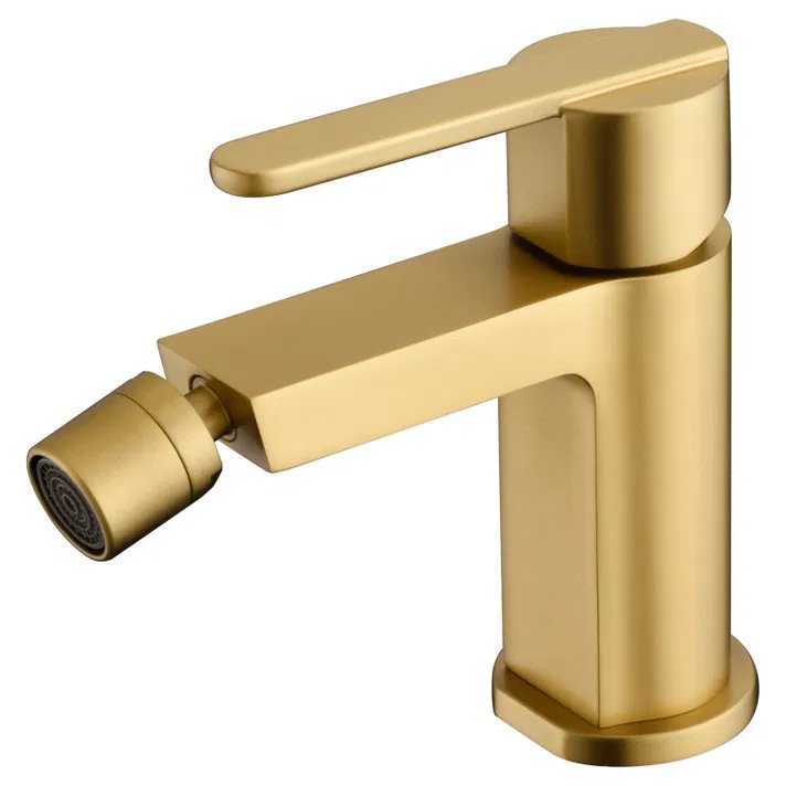 Mice- grifo monomando de bidet- mezclador de wc - color oro cepillado