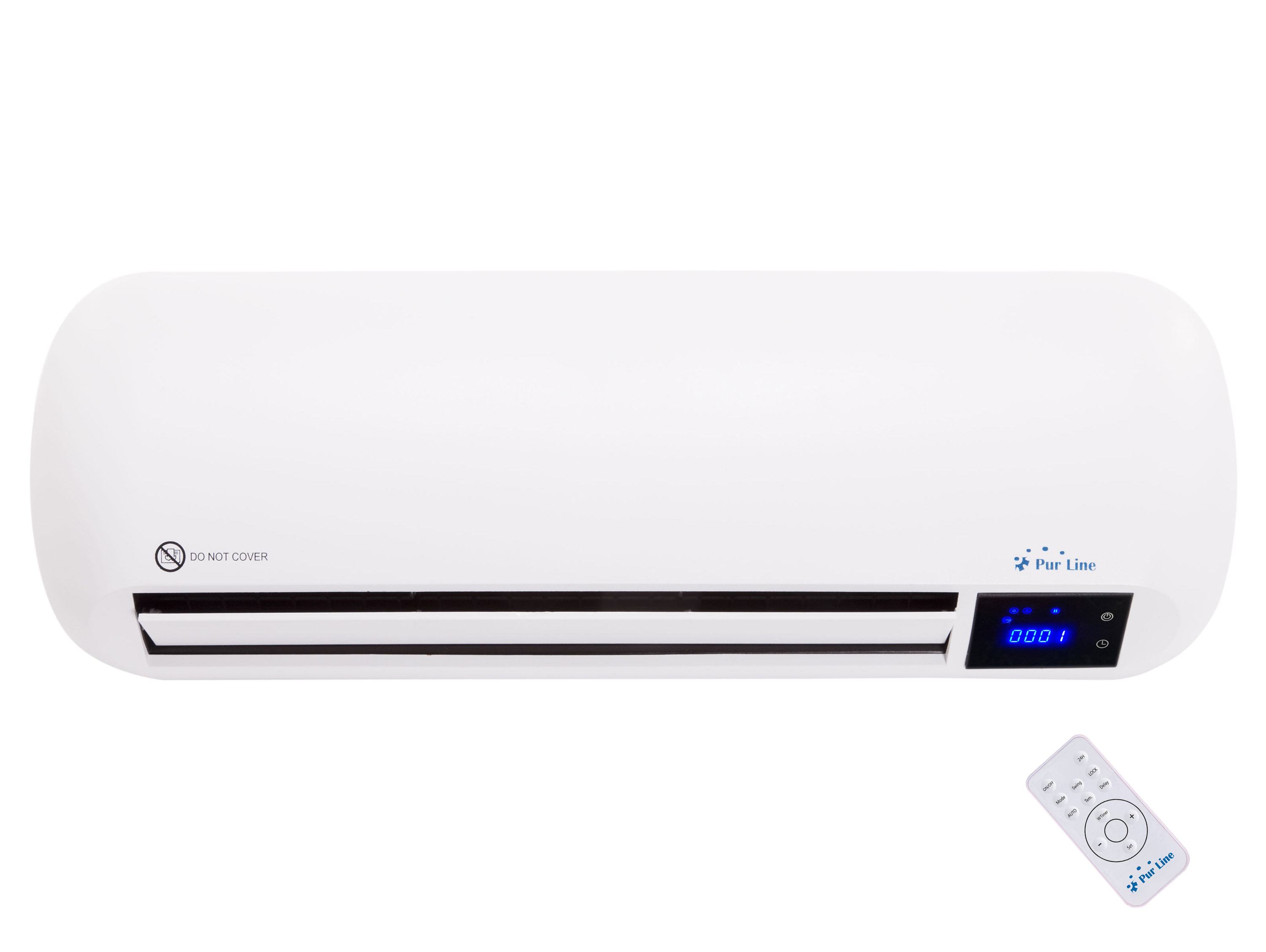 Calefactor split cerámico 2000 w con mando a distancia y temporizador
