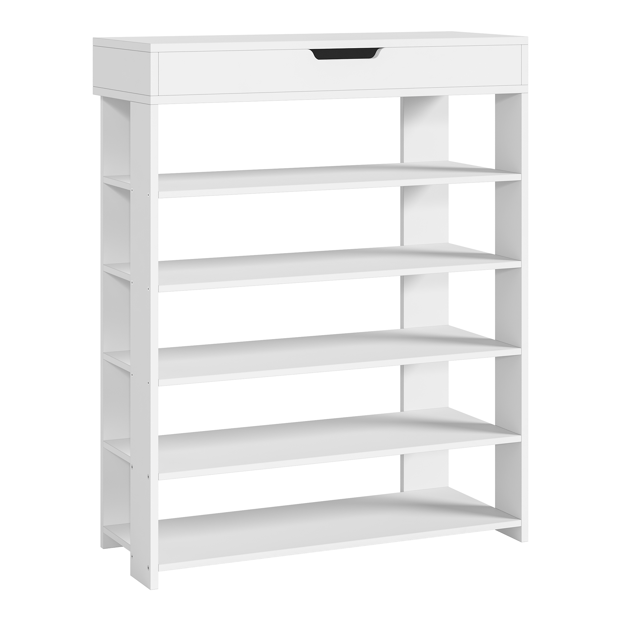 Zapatero boppeelo 5 niveles + cajón 94x75x30cm blanco [en.casa]