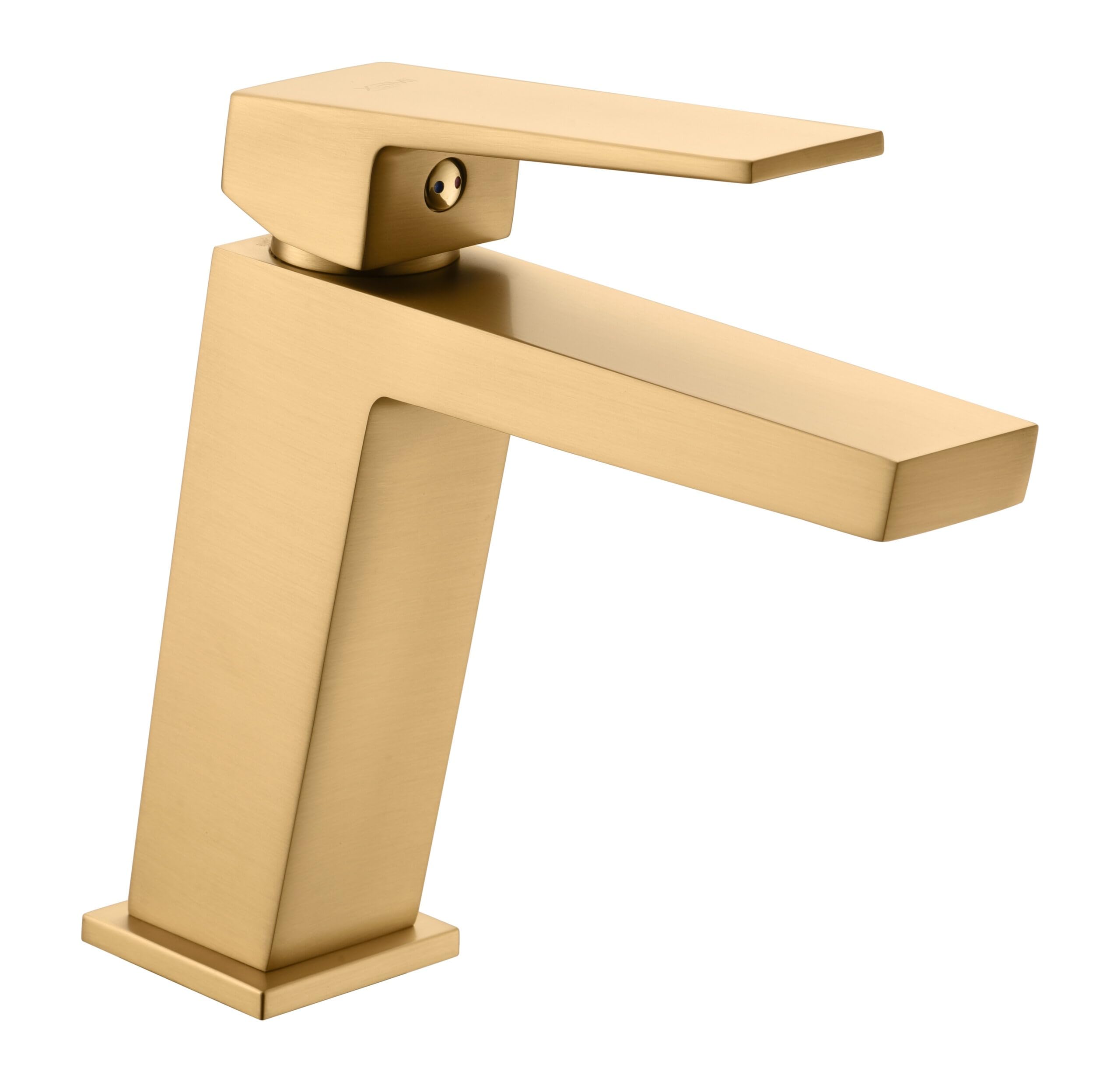 Imex - grifo monomando lavabo caño bajo oro serie art