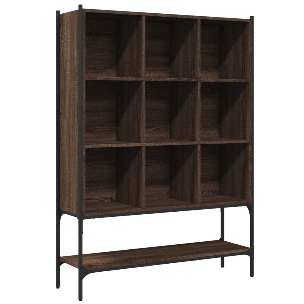 vidaXL estantería madera de ingeniería marrón roble 102x30x141,5 cm