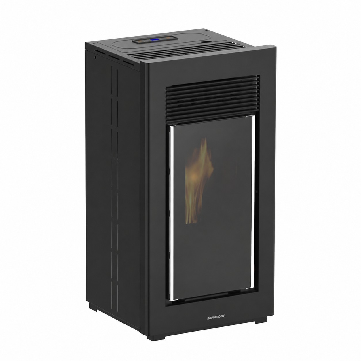 Estufa de pellets zena v de 9 kw negra