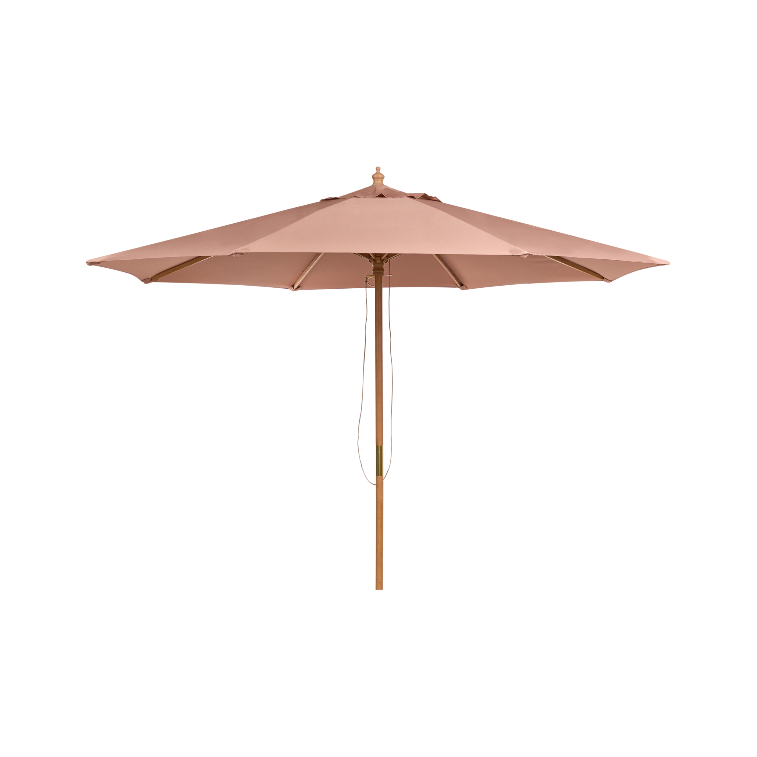 Sombrilla recta 270 cm toscana marrón
