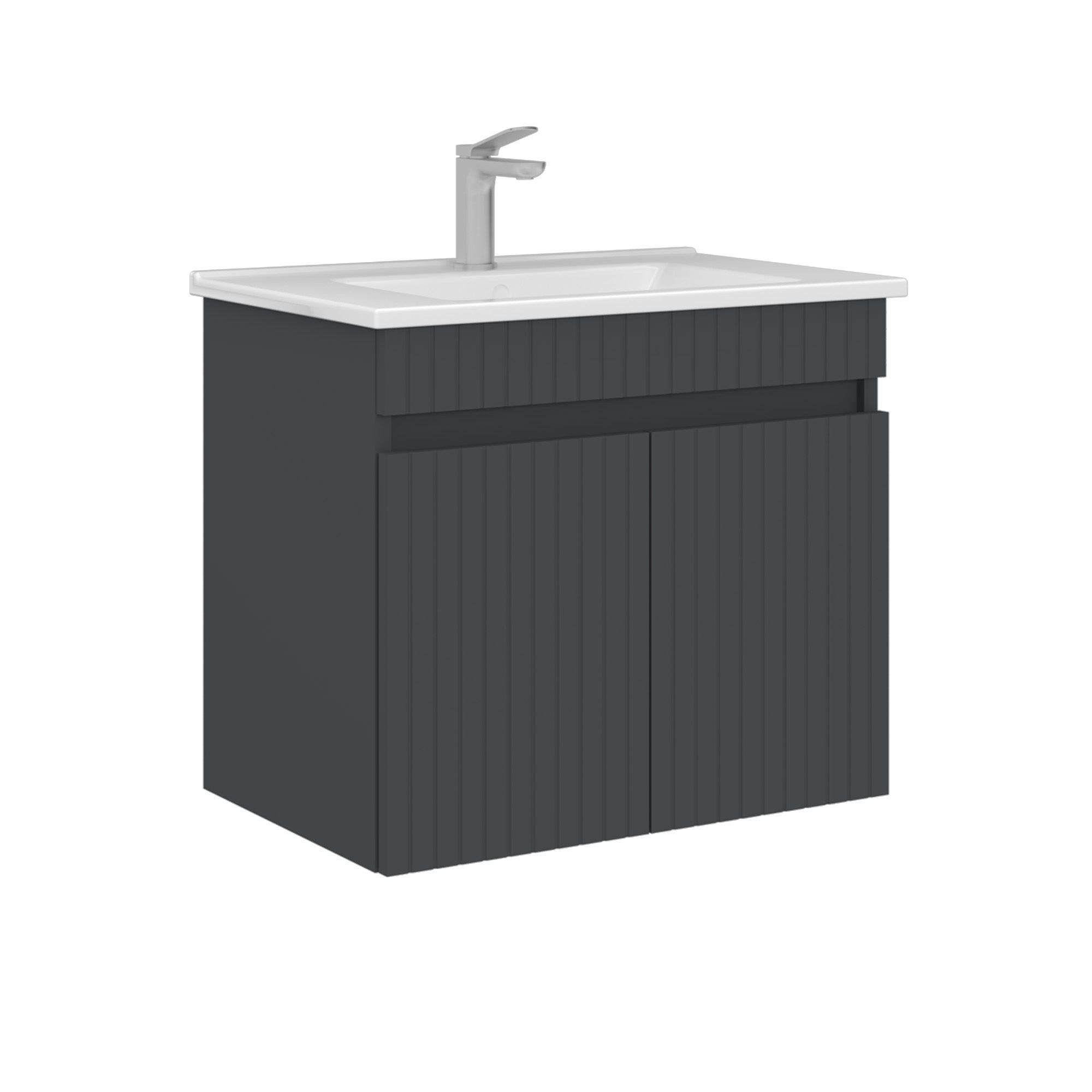 Mueble para lavabo <<tivoli 65>> - 65 x 45 x 57 cm - antracita mate