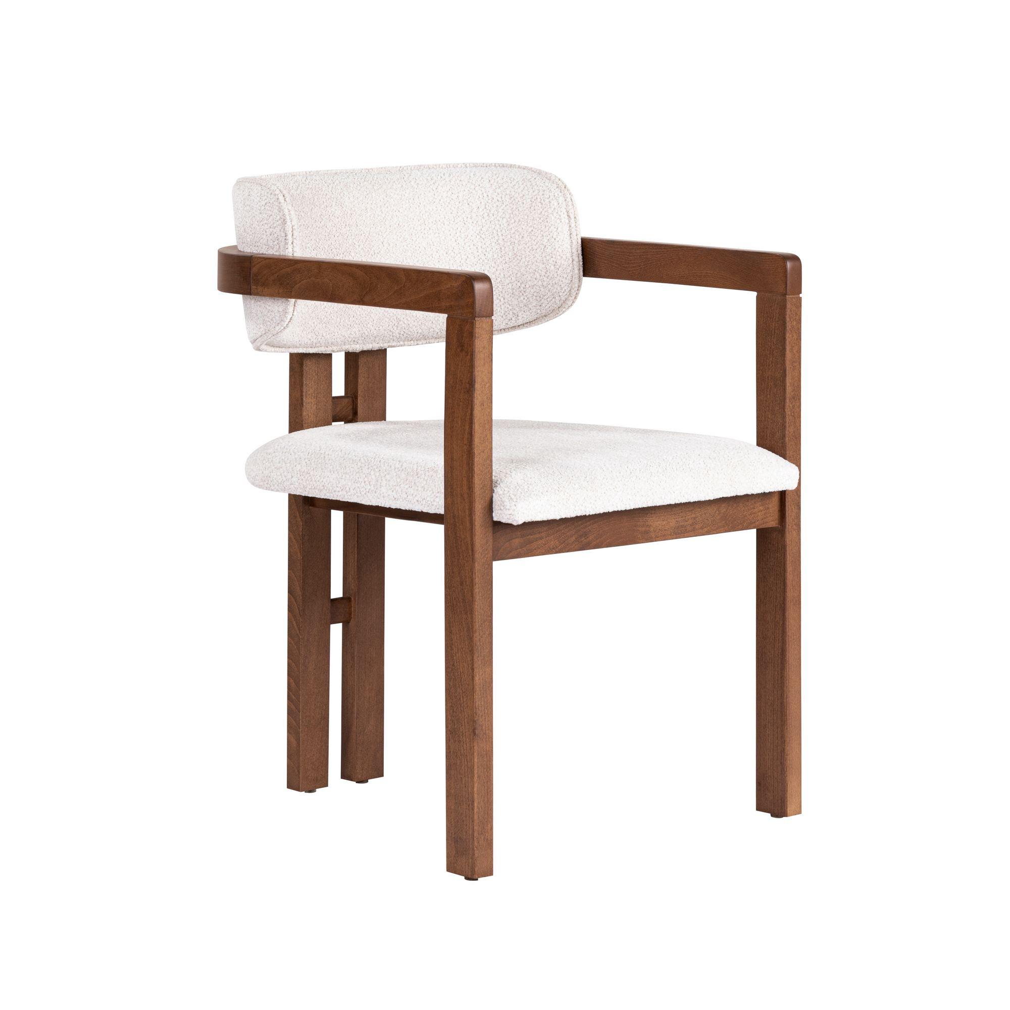 Silla de madera "toscana" - 54 x 54 x 76 cm - blanca