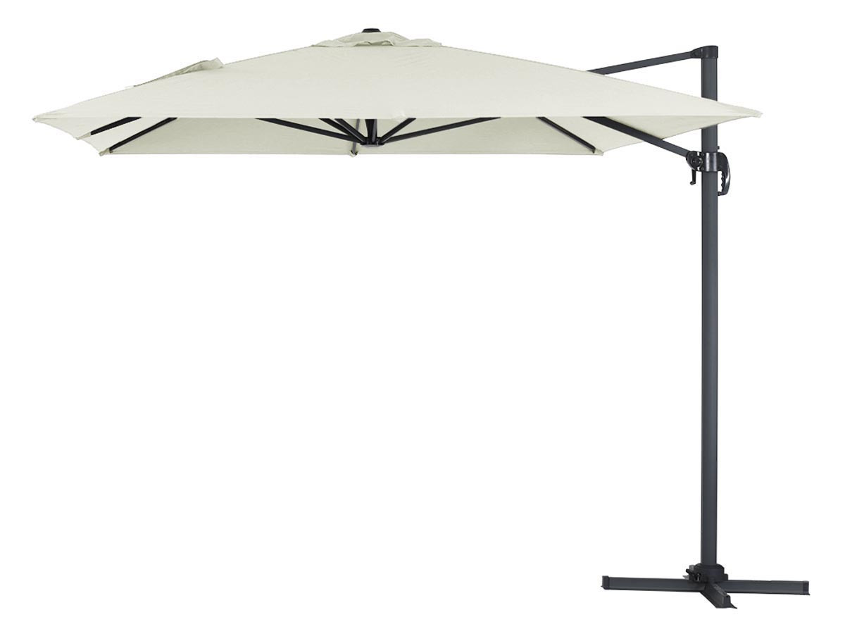 Parasol lateral de jardín en aluminio - sun 4- rectangular- 3 x 4 m - crudo
