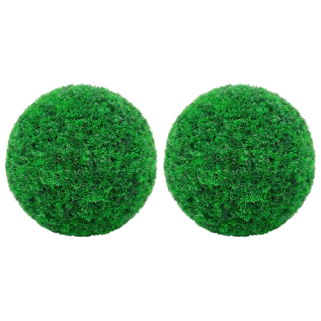 vidaXL bolas de boj artificial 2 unidades 45 cm