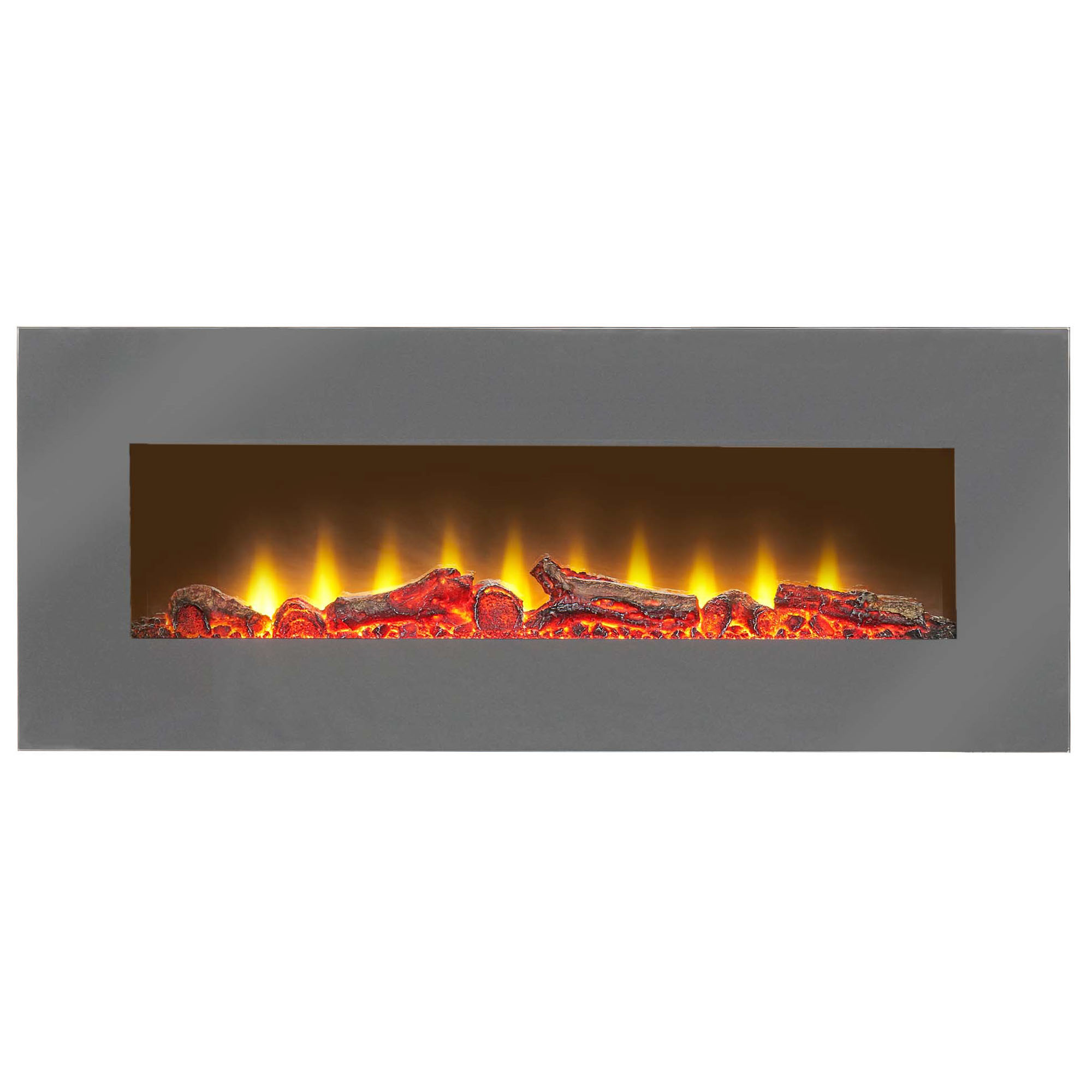 Chimenea eléctrica de pared Sureflame WM-9505 con control remoto color gris