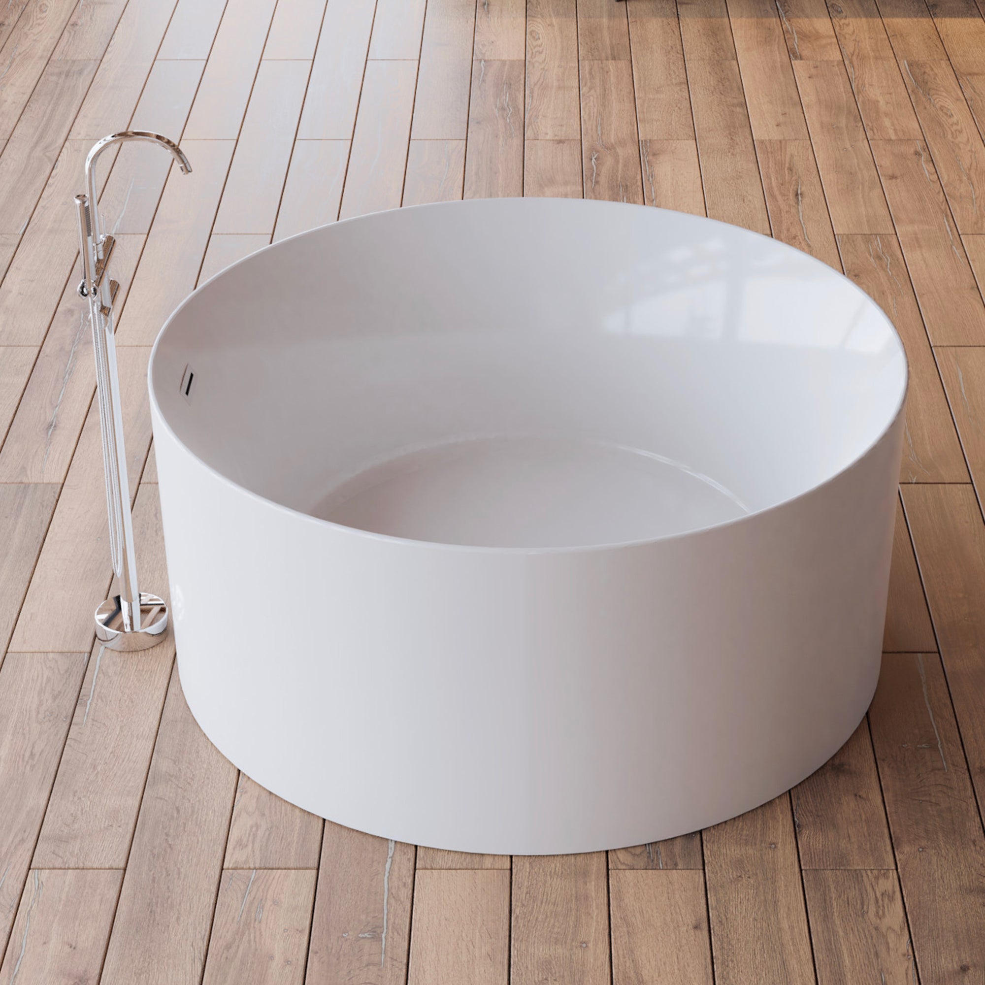 Bañera exenta loom 2.0 130 blanche 130 x130 x58 cm, spalina