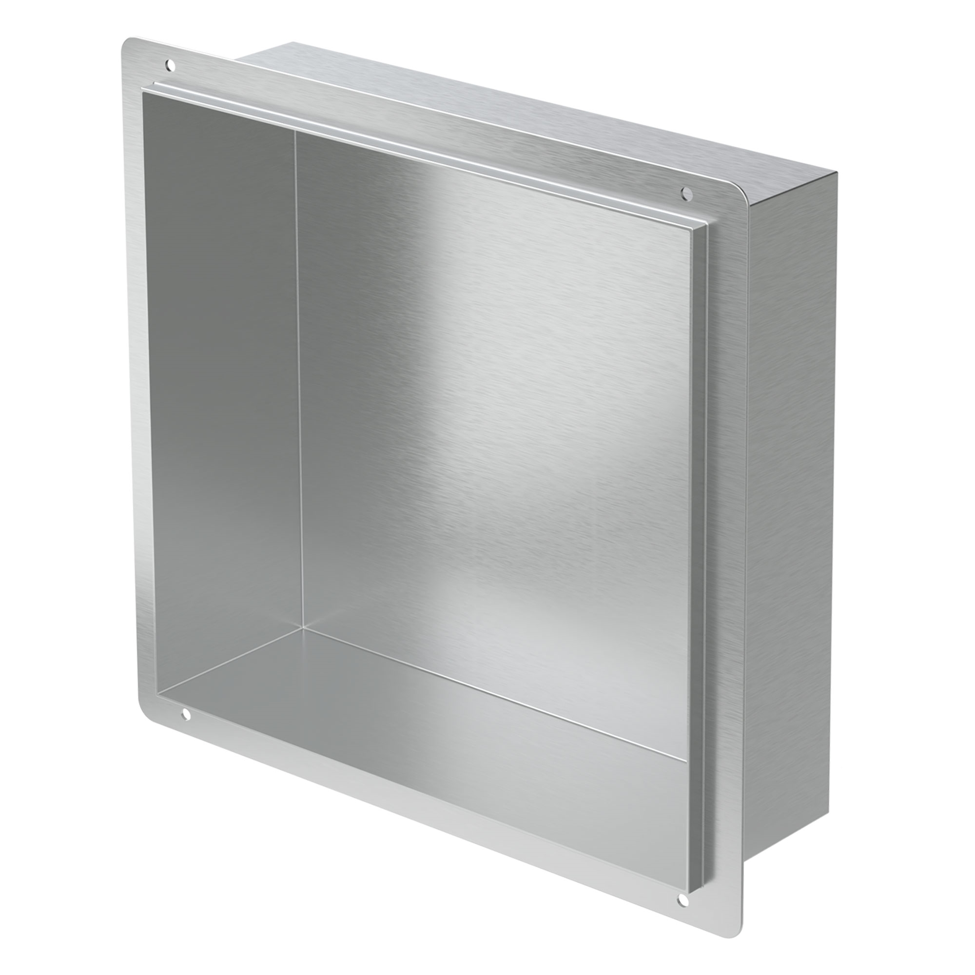 Plato de ducha 30x30 cm plata acero inoxidable