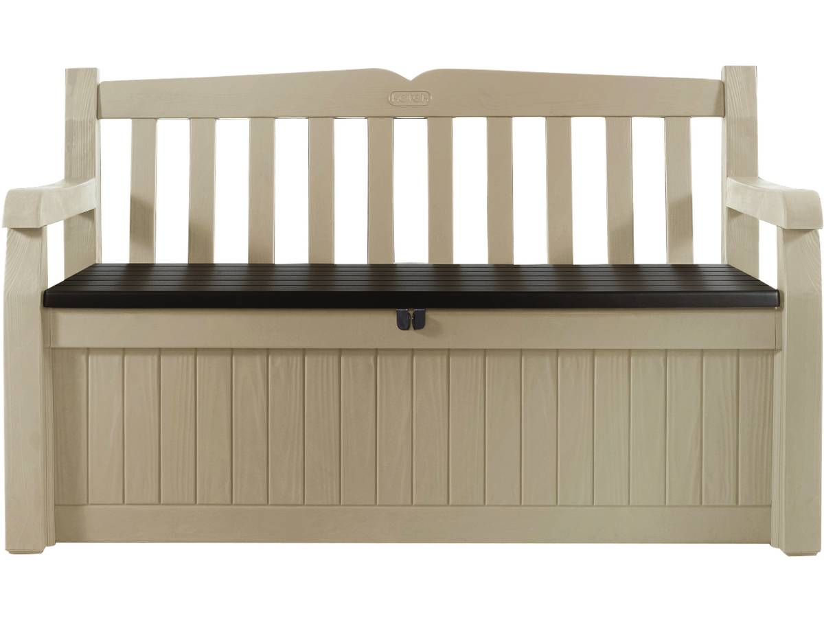 Caja de jardín de resina "bogotá" - 265 l - 140 x 60 x 84 cm - beige