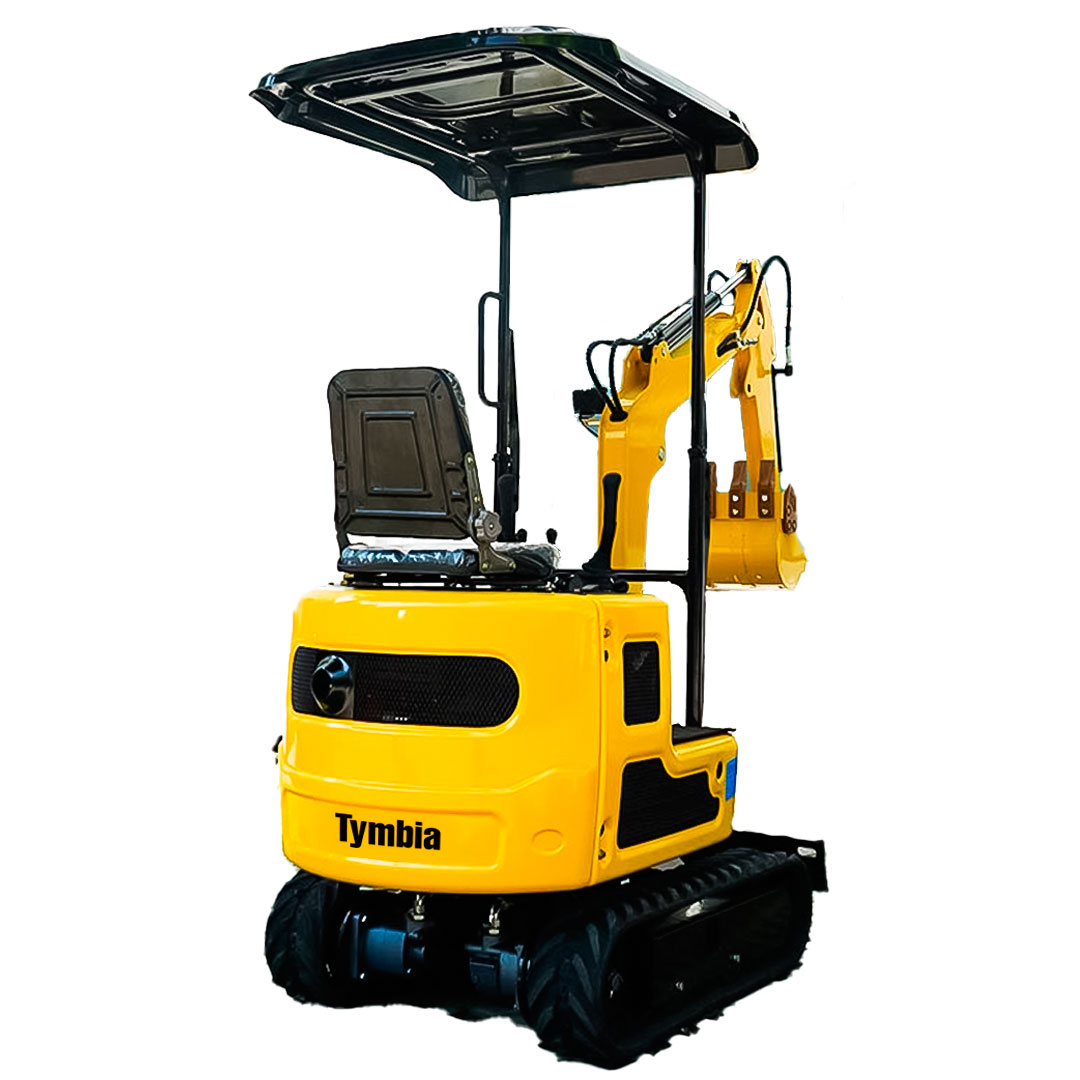Mini excavadora tymbia 1000kg con motor diésel koop de 1 cilindro