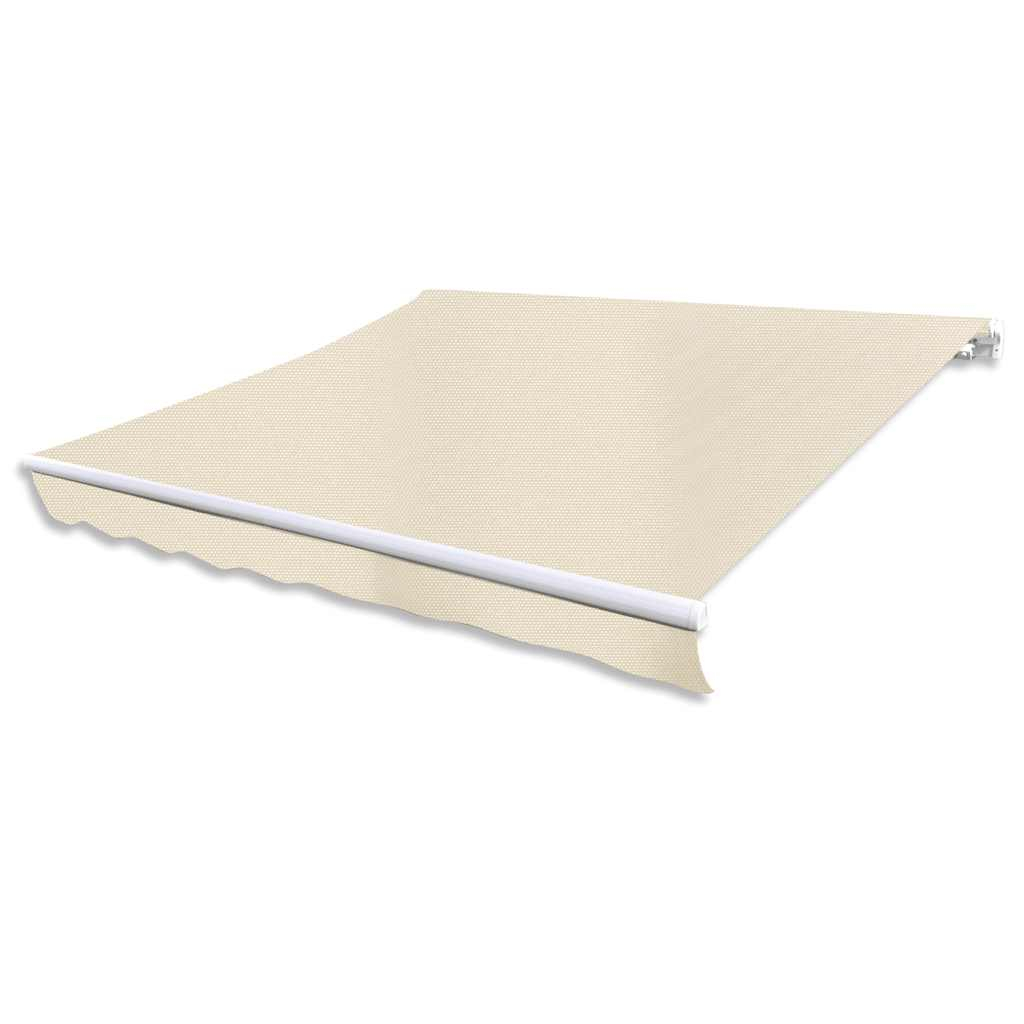 vidaXL toldo plegable motorizado 400 cm crema