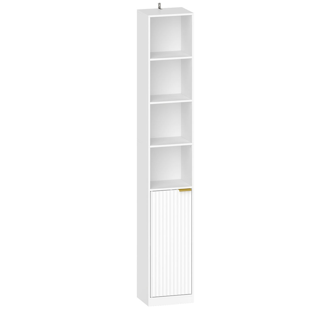 Estantería para libro 30x24x182 cm mdf color blanco Homcom