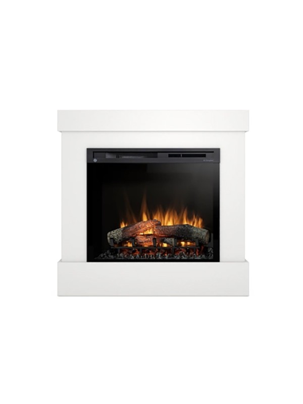Diro - chimenea eléctrica LED de pie - blanco mate 28'