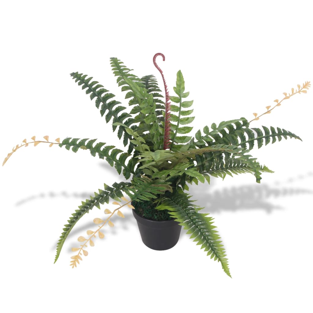 Helecho artificial con macetero 50 cm verde eerf4993