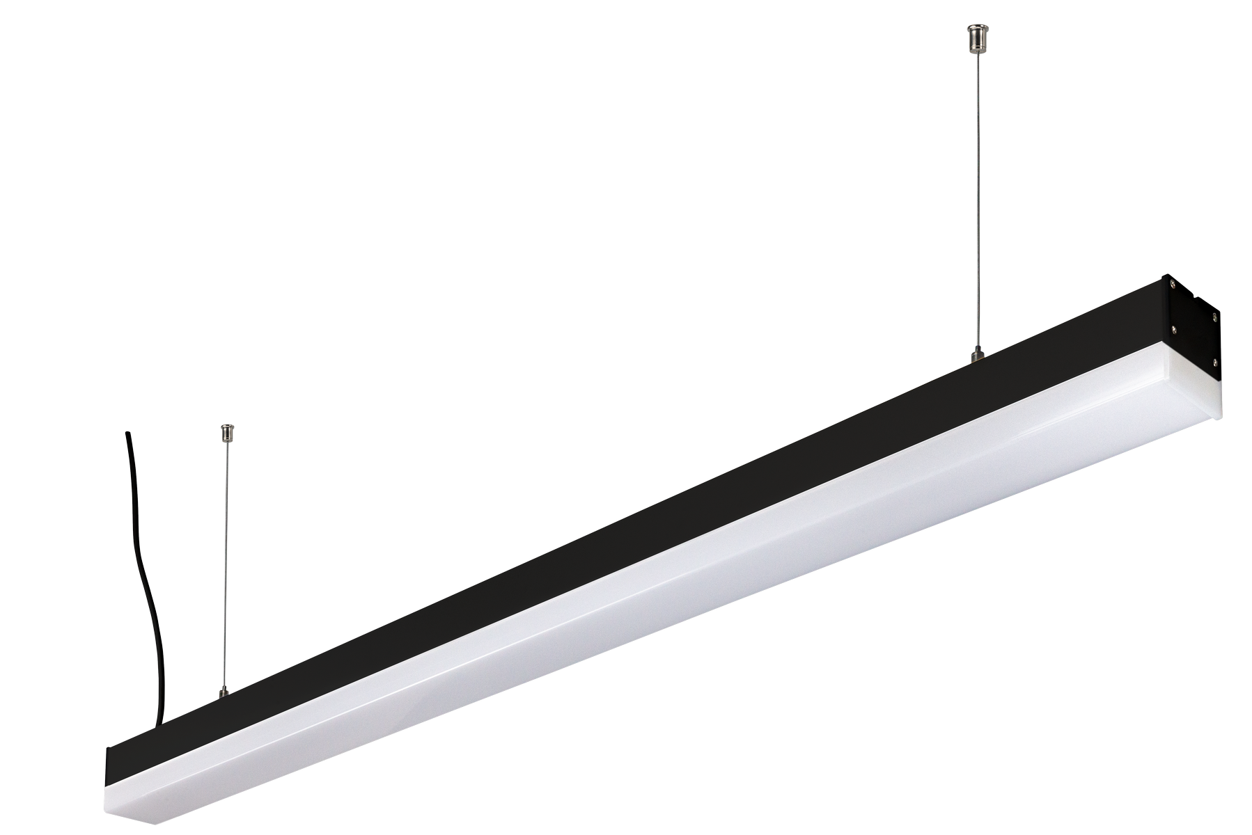 Luminaria lineal LED suspendida LEDline 120cm lifud 40w 6000k negro