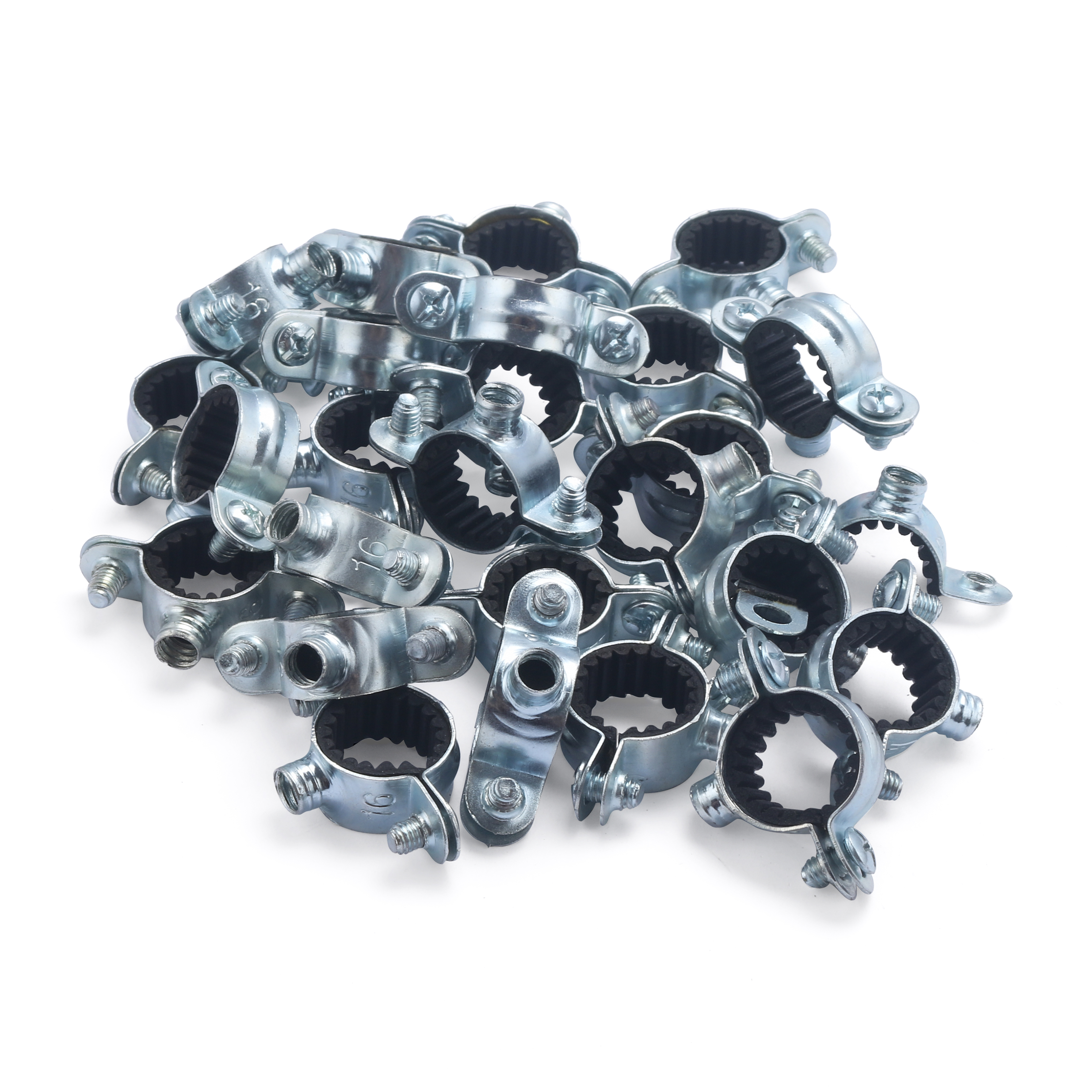 25 abrazaderas simples aislantes para tubo de cobre de 16 mm de diámetro