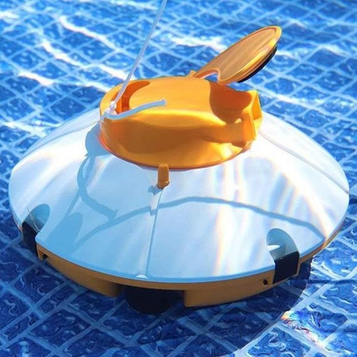 Robot de piscina - Bestway - frisbee - autónomo - limpieza fondo plano - 5x
