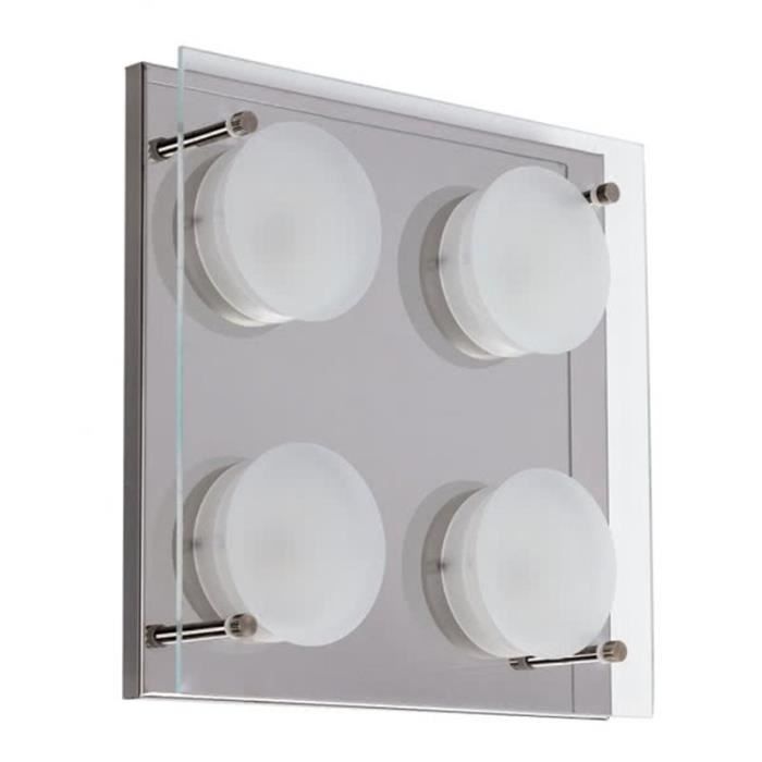 Plafón LED - antioquía - 24w - 1600 lúmenes - metal cromado
