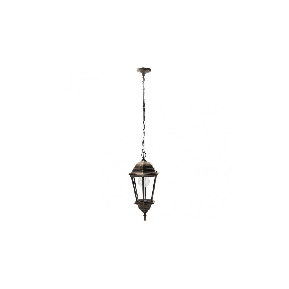 Regulus outdoor ceiling light 1xe27 aluminium / crystal black