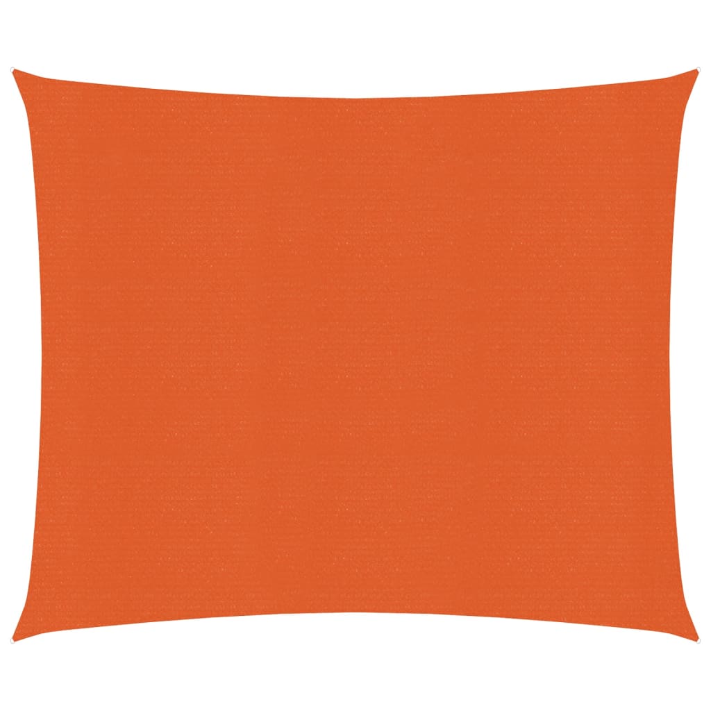 vidaXL toldo de vela naranja hdpe 160 g/m² 2x2,5 m