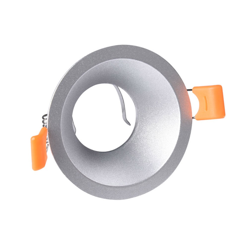 Foco empotrable confort redondo plateado wonderlamp 1xgu10 ø81mm