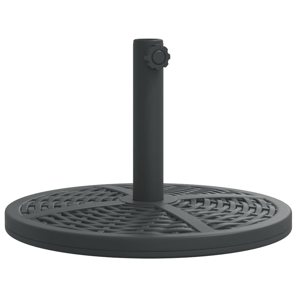 vidaXL base de sombrilla semicircular para palos de ø38/48 mm 12 kg