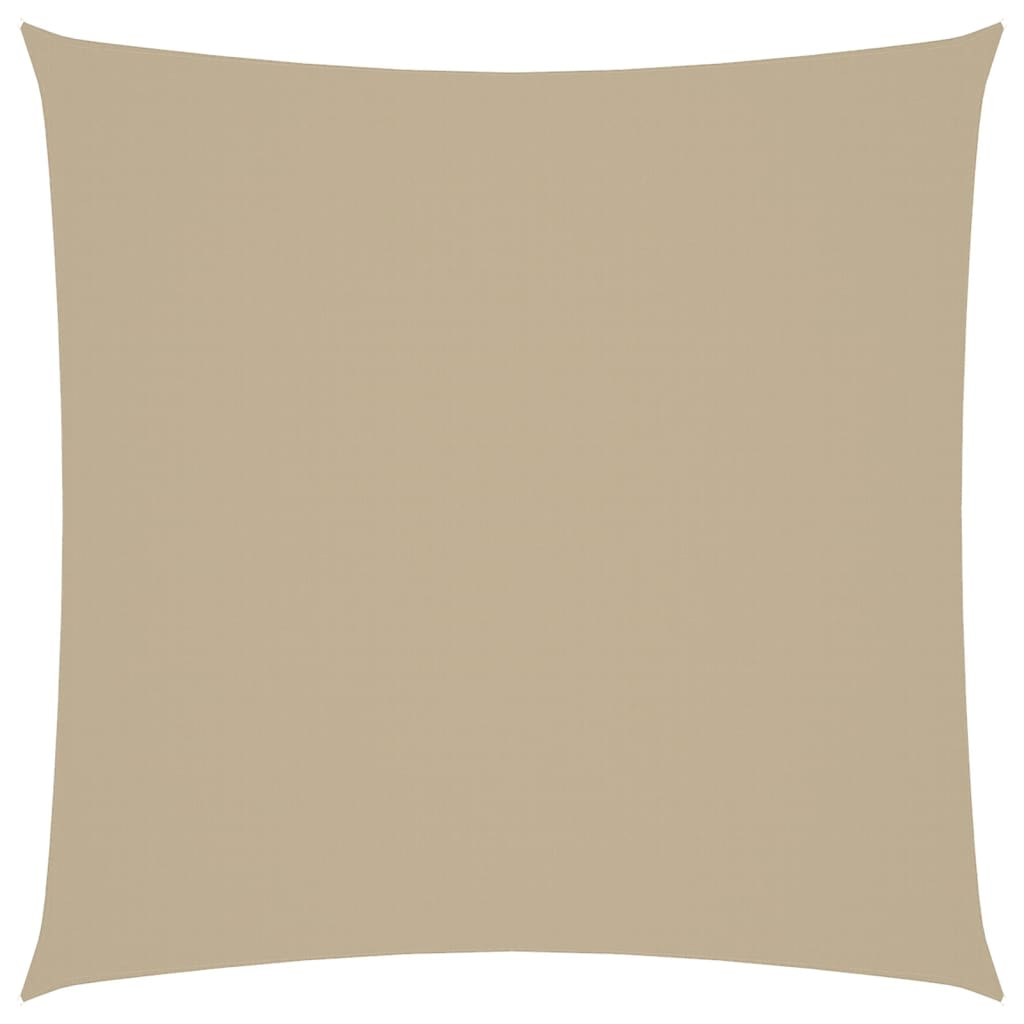 vidaXL toldo de vela cuadrado tela oxford beige 3x3 m